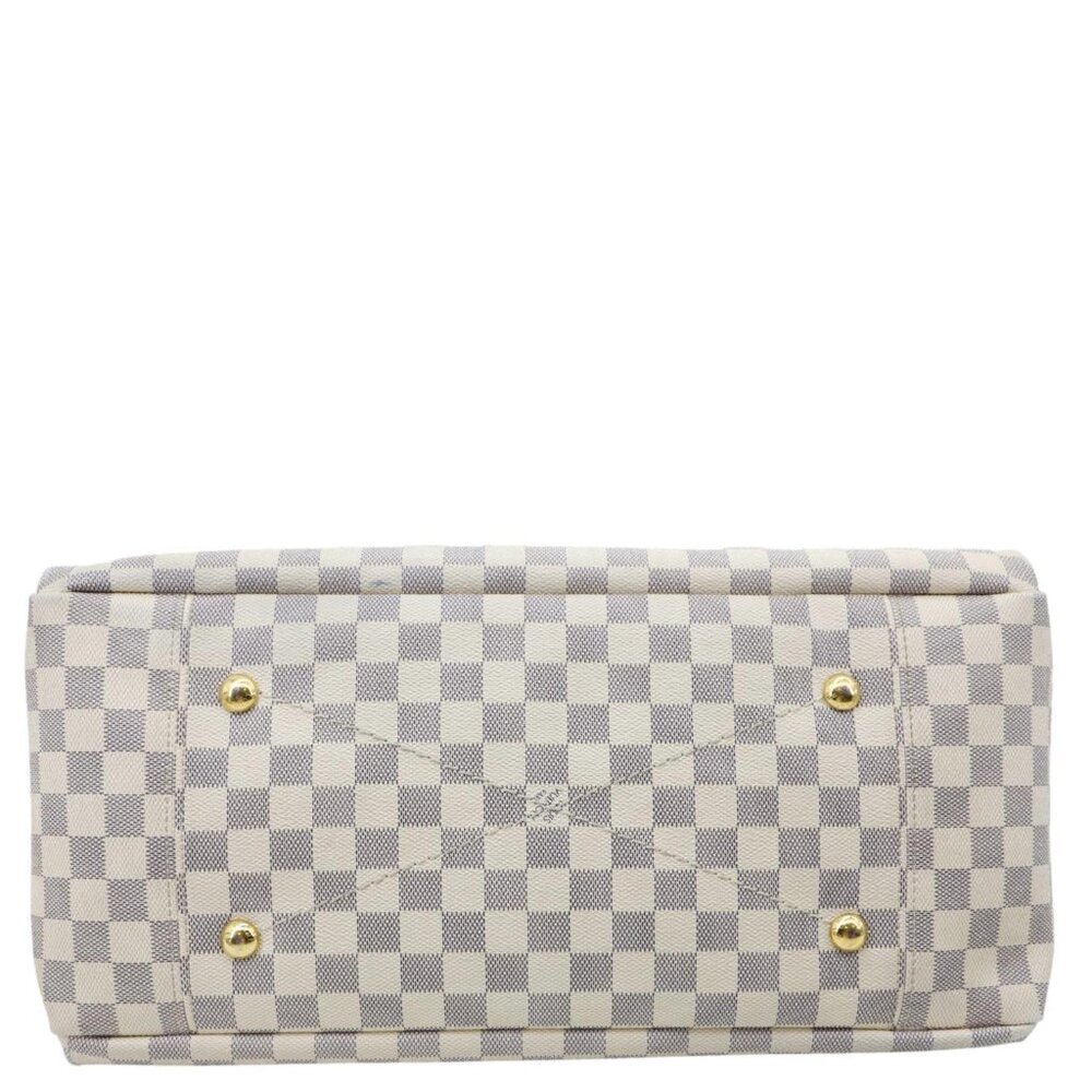 Louis Vuitton Artsy MM Damier Azur Hobo Bag White - Picture 8 of 13